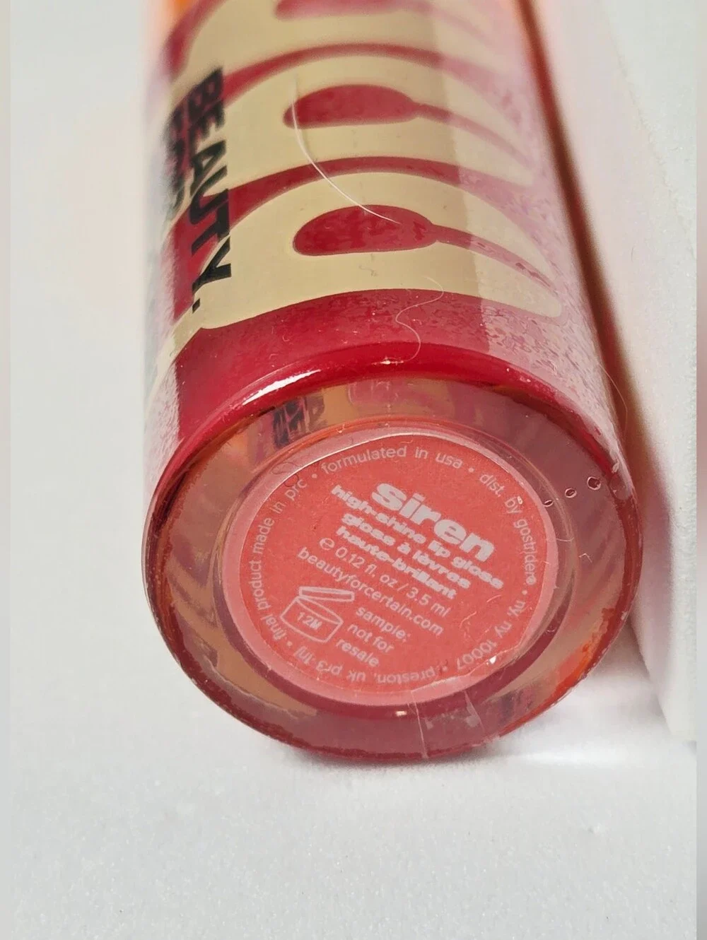 Beauty For Certain Siren High Shine Lip Gloss Deep Pink Sheer Buildable 3.5ml